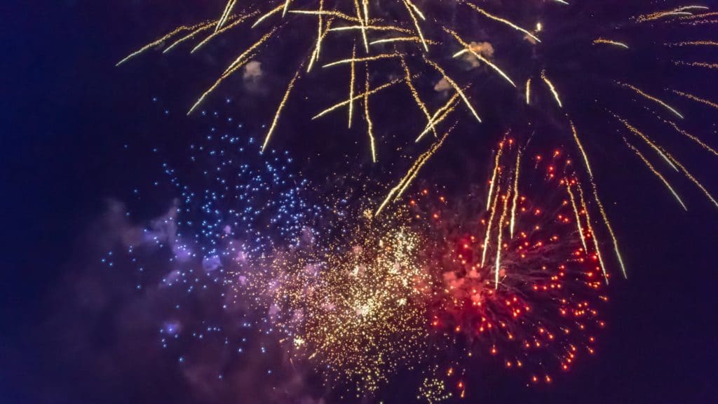 Grand feu d'artifice sur-mesure