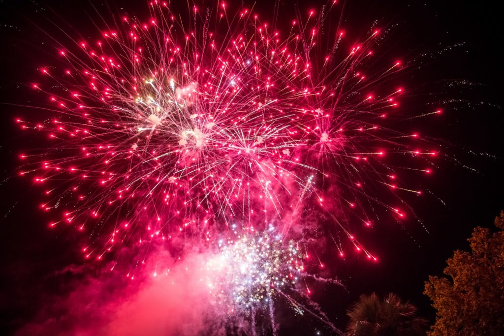 Feu d'artifice pour un anniversaire à Pessac