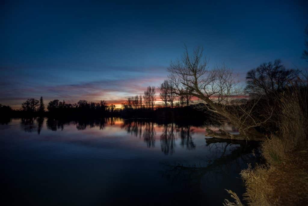 Crépuscule vers la Durance