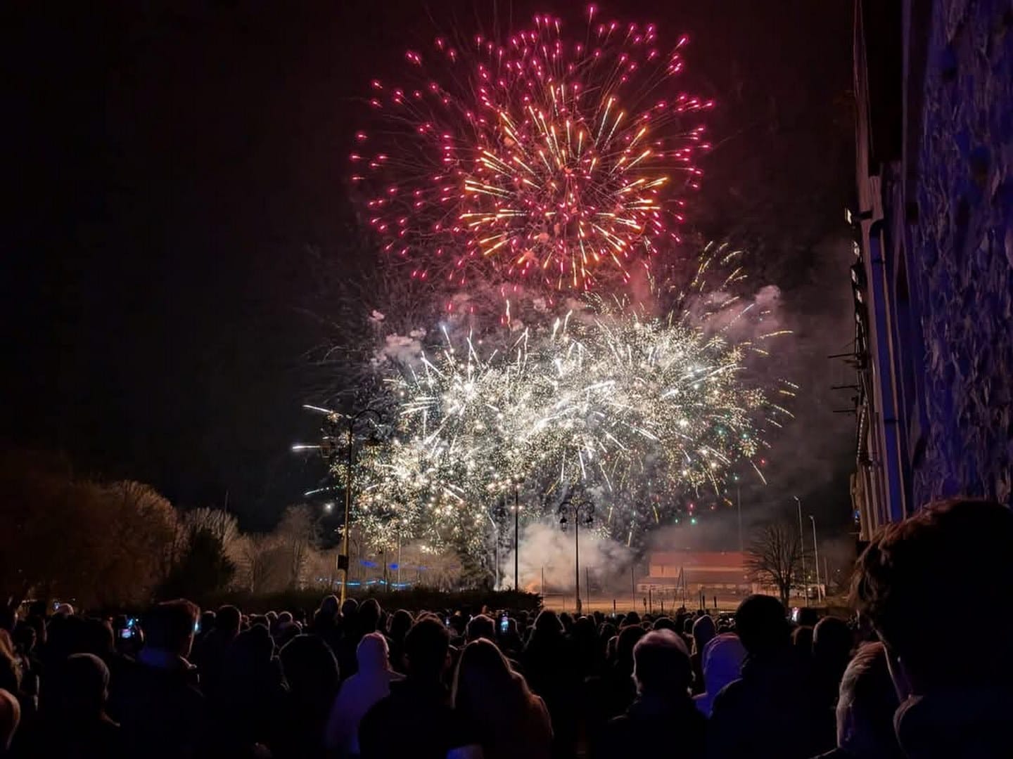 Le feu d'artifice du nouvel an à Meyrargues